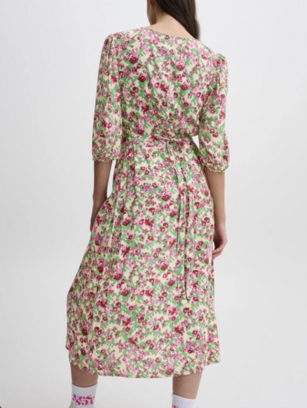 NWT Ichi Enora Floral Midi Dress - Picture 3 of 9